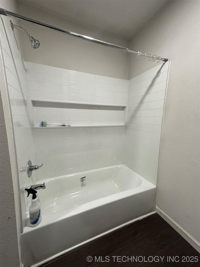 1208 S 9th, Mcalester, OK 74501 - full bathroom with tub / shower combination and wood finished floors