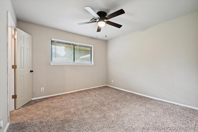 3948 S 93rd E Ave, Tulsa, OK 74145 - carpeted empty room featuring ceiling fan and baseboards
