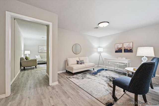 3948 S 93rd E Ave, Tulsa, OK 74145 - living room with wood finished floors and an office area