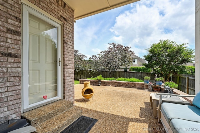 408 E 124th St S, Jenks, OK 74037 - fenced backyard featuring a patio