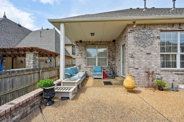 408 E 124th St S, Jenks, OK 74037 - view of patio with outdoor lounge area