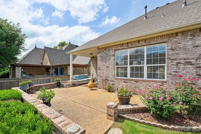 408 E 124th St S, Jenks, OK 74037 - view of patio with an outdoor living space