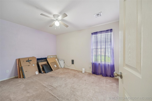 7440 E Indianola St, Broken Arrow, OK 74014 - unfurnished room with a ceiling fan and carpet flooring
