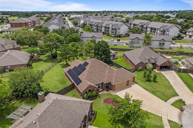 14908 E 88th St, Owasso, OK 74055 - aerial perspective of suburban area