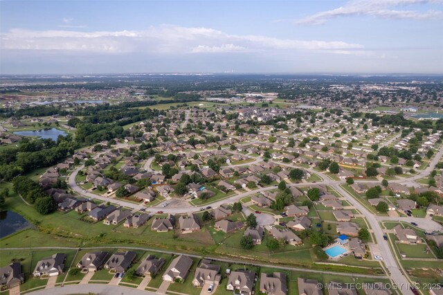 14908 E 88th St, Owasso, OK 74055 - view of property location with a nearby body of water and nearby suburban area