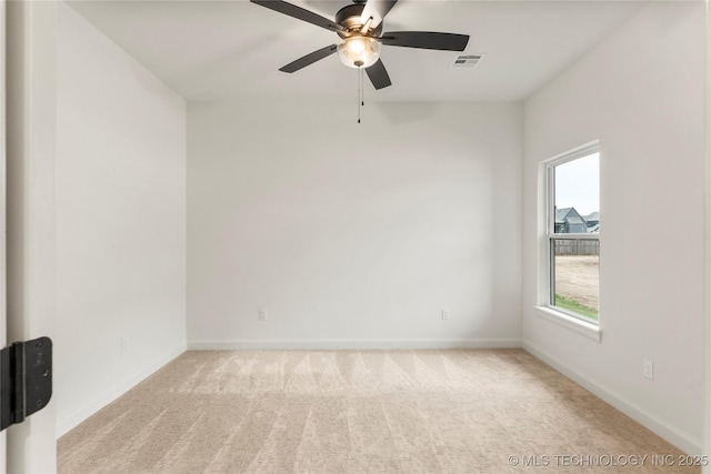 2985 E 146th St S, Bixby, OK 74008 - spare room with light colored carpet and ceiling fan