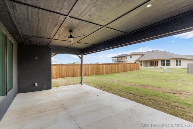 2985 E 146th St S, Bixby, OK 74008 - view of patio / terrace with ceiling fan