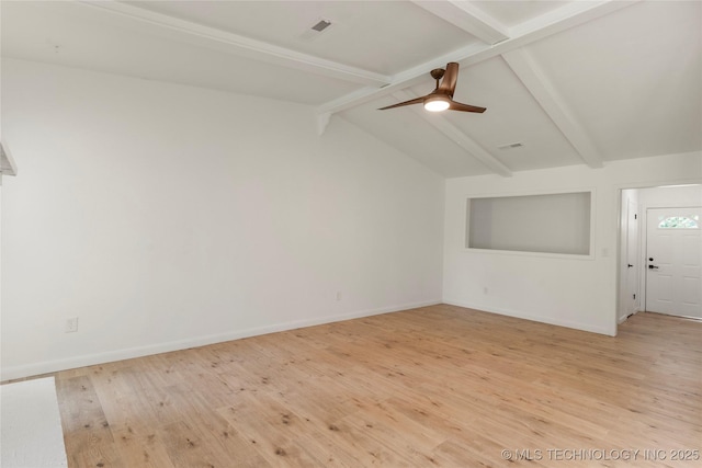 101 W Waco Pl, Broken Arrow, OK 74011 - unfurnished living room with light wood finished floors and a ceiling fan