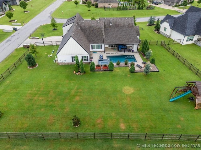 19021 E Chokeberry St, Owasso, OK 74055 - view of subject property featuring a pool