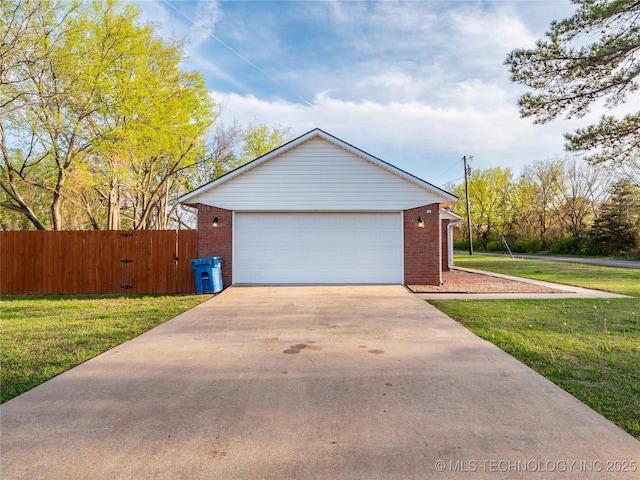 3404 N Birch, Mcalester, OK 74501 - view of property exterior featuring brick siding, a garage, and an outdoor structure
