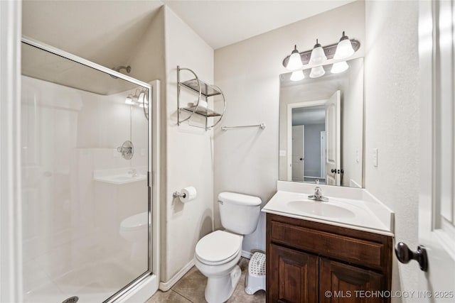 10220 N 119th E Ave, Owasso, OK 74055 - full bath featuring a stall shower, vanity, and tile patterned floors