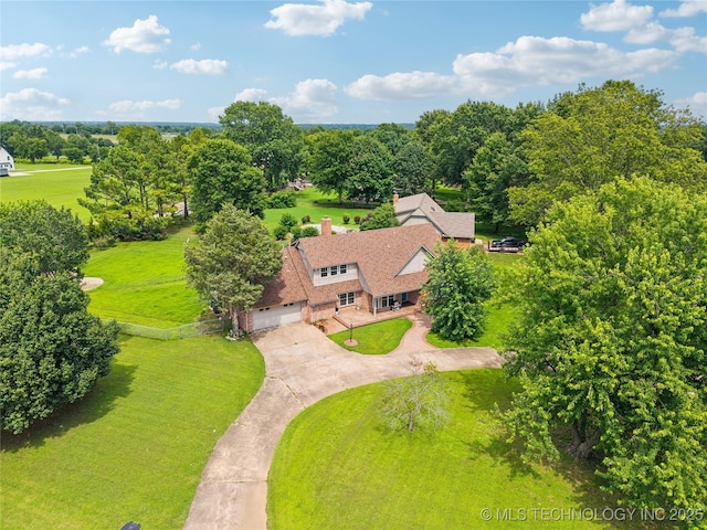 6103 S 223rd E Ave, Broken Arrow, OK 74014 - view from above of property