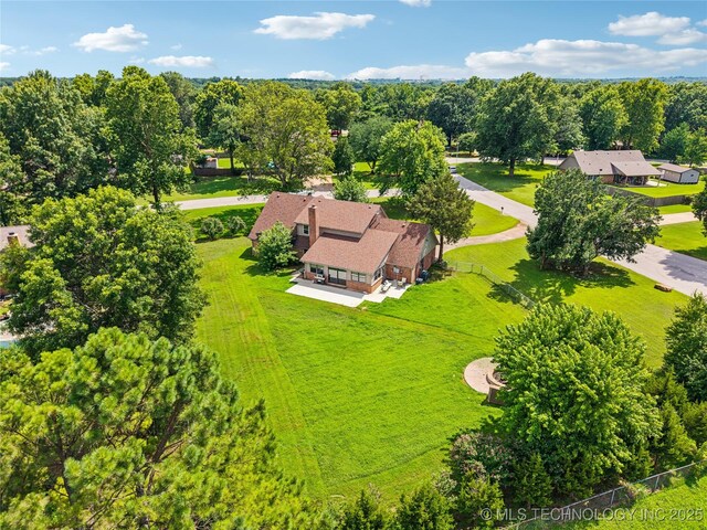 6103 S 223rd E Ave, Broken Arrow, OK 74014 - aerial view of property and surrounding area