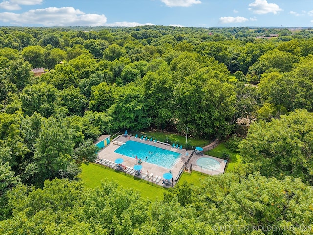 6103 S 223rd E Ave, Broken Arrow, OK 74014 - bird's eye view of a forest