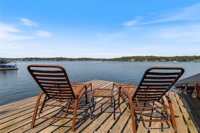 61112 E 310, Grove, OK 74344 - dock area featuring a water view