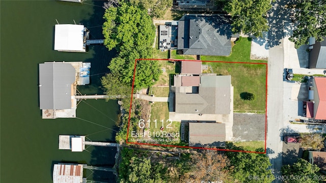 61112 E 310, Grove, OK 74344 - aerial overview of property's location with property parcel outlined