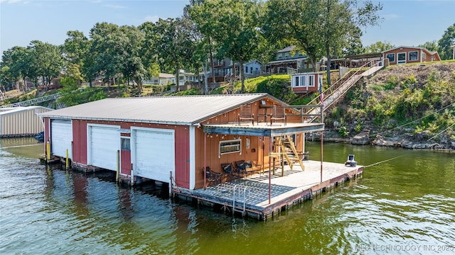 61112 E 310, Grove, OK 74344 - dock area featuring a water view