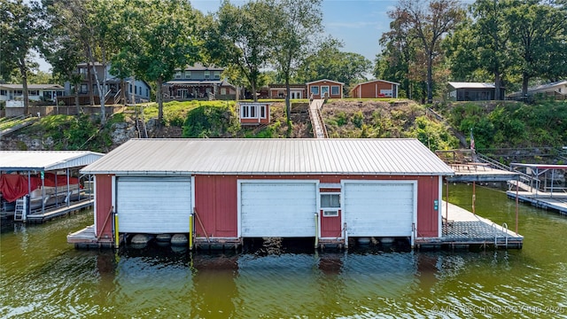 61112 E 310, Grove, OK 74344 - dock area featuring boat lift and a water view