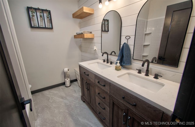 1424 E Okmulgee St, Muskogee, OK 74403 - full bathroom with double vanity and toilet