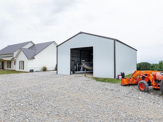 8486 Mcduffee Rd, Kingston, OK 73439 - view of pole building