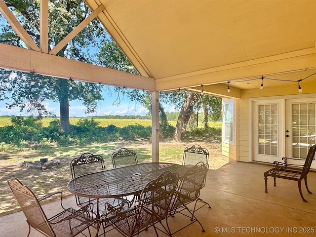 1908 Rhynes-Childress Loop, Kingston, OK 73439 - view of patio with outdoor dining area