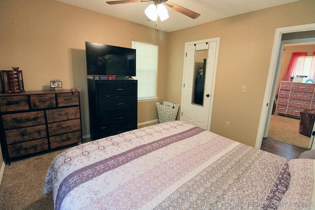 1518 E Hogner St, Tahlequah, OK 74464 - bedroom featuring ceiling fan