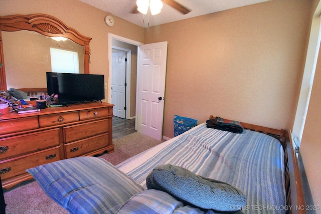 1518 E Hogner St, Tahlequah, OK 74464 - bedroom featuring carpet floors and ceiling fan