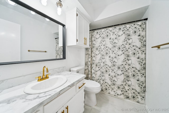 6947 S 30th W Ave, Tulsa, OK 74132 - full bathroom featuring vanity and a shower with shower curtain