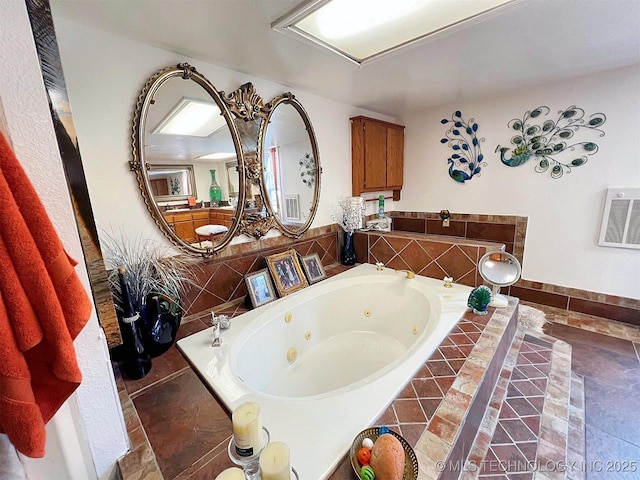 98224 S 4489th Rd, Vian, OK 74962 - full bathroom featuring a tub with jets