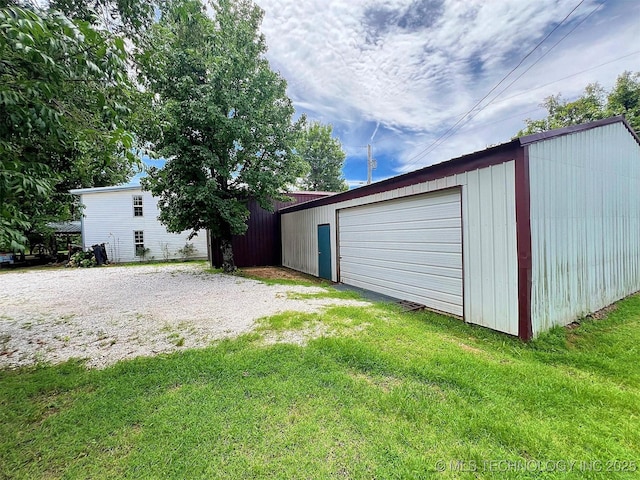 98224 S 4489th Rd, Vian, OK 74962 - view of detached garage