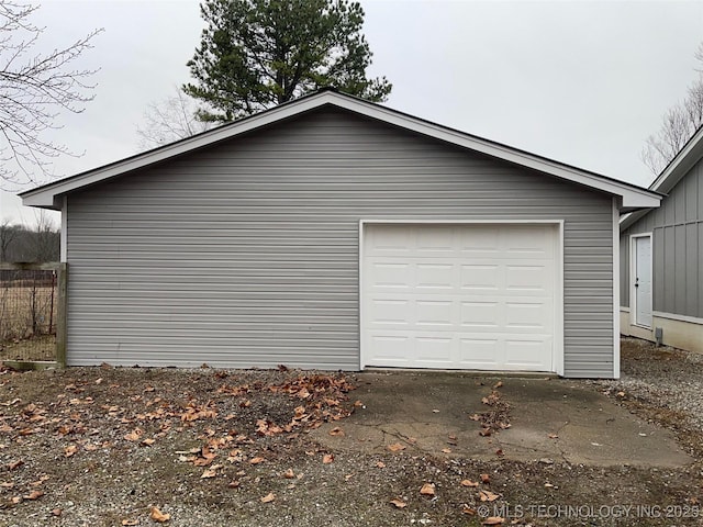 23308 W 171st St, Kellyville, OK 74039 - detached garage featuring driveway
