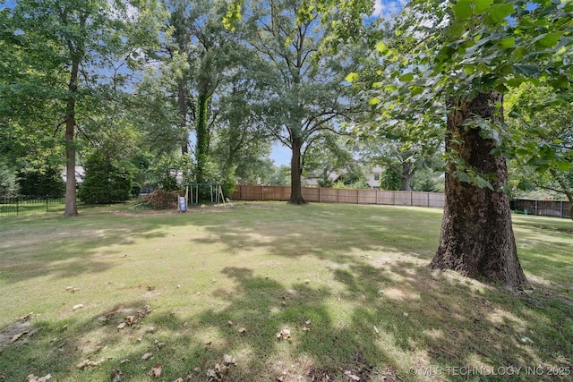 10958 S Richmond Ave, Tulsa, OK 74137 - view of yard with a playground