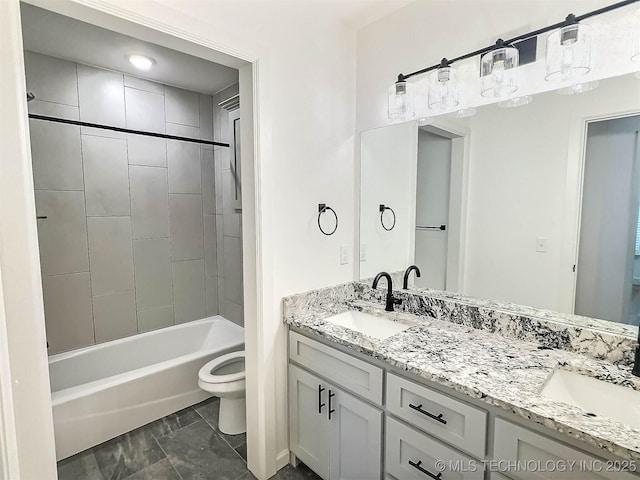 5657 E 141st Pl N, Collinsville, OK 74021 - bathroom featuring double vanity and bathtub / shower combination