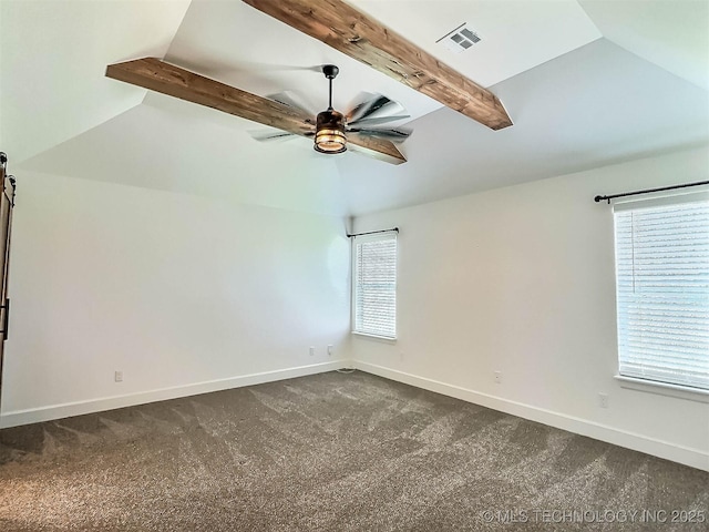 5657 E 141st Pl N, Collinsville, OK 74021 - empty room with plenty of natural light, ceiling fan, and dark carpet