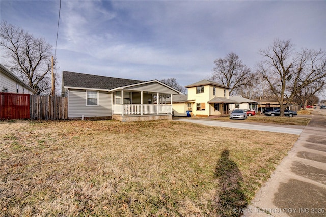 3527 E 4th Pl, Tulsa, OK 74112 - view of front of property featuring covered porch and concrete driveway