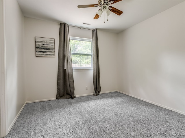 3609 Dana Dr, Bartlesville, OK 74006 - carpeted empty room featuring a ceiling fan and baseboards