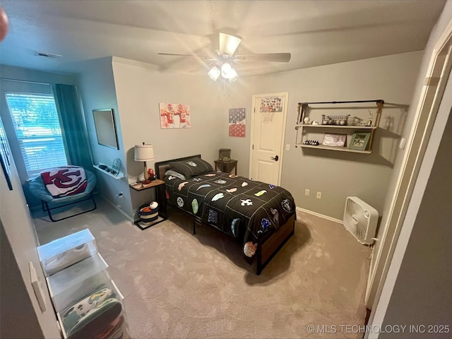 239 E 117th St S, Jenks, OK 74037 - carpeted bedroom featuring ceiling fan and baseboards
