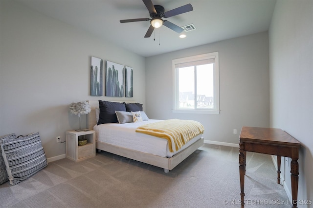 5312 E 124th Pl S, Bixby, OK 74008 - bedroom featuring carpet floors, ceiling fan, and recessed lighting