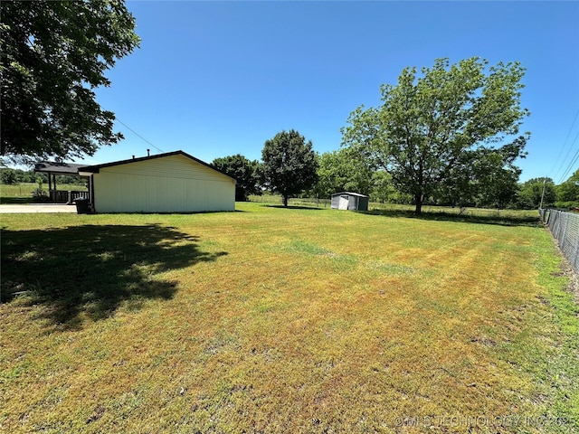 109948 S 4155, Checotah, OK 74426 - view of yard featuring a shed