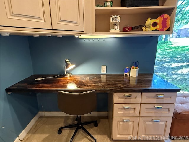 2501 Cherokee Hills Pl, Bartlesville, OK 74006 - home office with built in study area