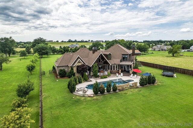 13533 S Lewis Ave, Bixby, OK 74008 - aerial view of property and surrounding area with a pool