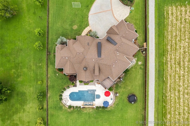 13533 S Lewis Ave, Bixby, OK 74008 - bird's eye view of a pool area