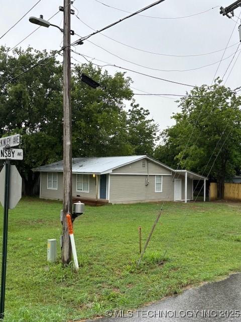 1200 S Mckinley Ave, Calera, OK 74730 - view of ranch-style house