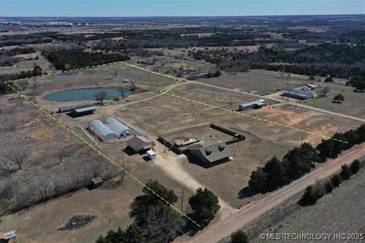 740384 S 3480th Rd, Cushing, OK 74023 - drone / aerial view