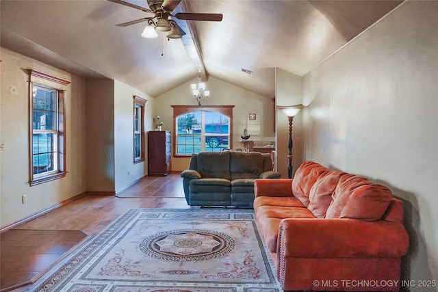 740384 S 3480th Rd, Cushing, OK 74023 - living room featuring ceiling fan, healthy amount of natural light, and wood finished floors