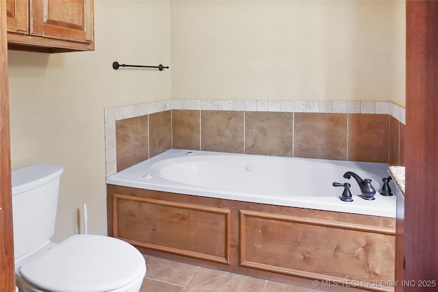 740384 S 3480th Rd, Cushing, OK 74023 - bathroom with a bath and tile patterned floors