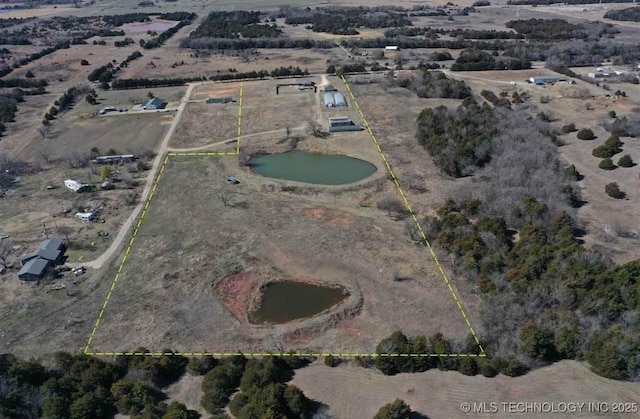 740384 S 3480th Rd, Cushing, OK 74023 - aerial view of sparsely populated area featuring property boundaries highlighted