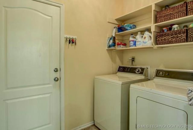 203 E 125th Pl S, Jenks, OK 74037 - washroom with washer and dryer