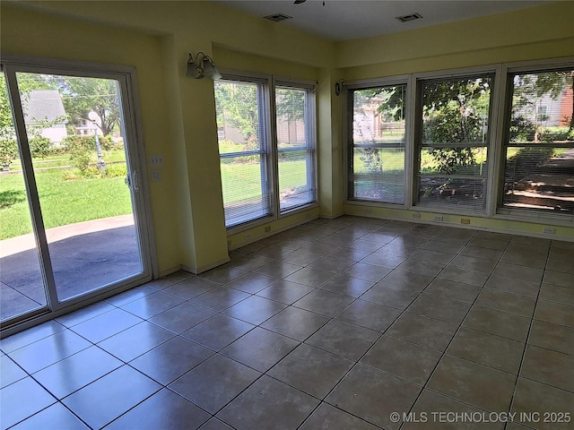 1181 Deer Crk, Pryor, OK 74361 - unfurnished sunroom featuring tile patterned flooring
