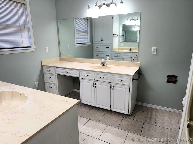 1181 Deer Crk, Pryor, OK 74361 - bathroom with vanity and tile patterned floors